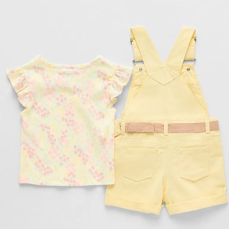 Little Lass Toddler Girls 2-pc. Shortall Set