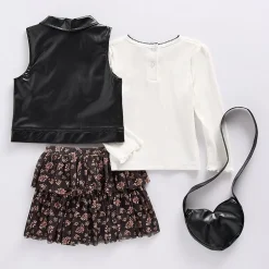 Little Lass Toddler Girls 4-pc. Skirt Set