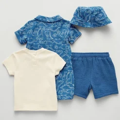 Little Stitch Baby Boys 4-pc. Short Set