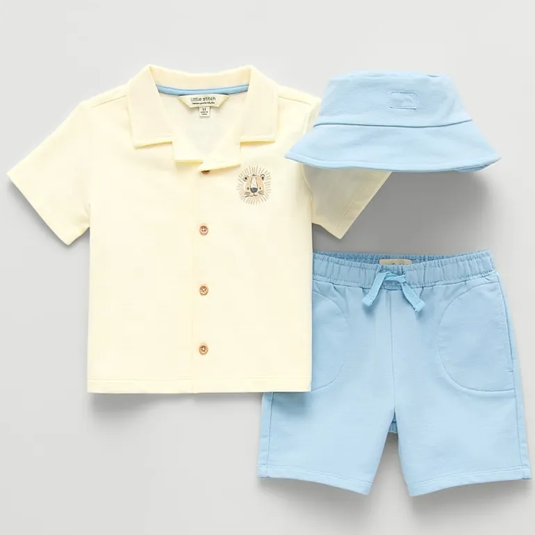 Little Stitch Toddler Boys 2-pc. Short Set