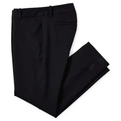 Liz Claiborne Adaptive Emma Ponte Womens Easy-on + Easy-off Seated Wear Straight Mid Rise Ankle Pant
