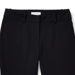 Liz Claiborne Adaptive Emma Ponte Womens Easy-on + Easy-off Seated Wear Straight Mid Rise Ankle Pant