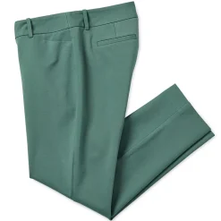 Liz Claiborne Adaptive Emma Ponte Womens Easy-on + Easy-off Seated Wear Straight Mid Rise Ankle Pant
