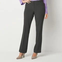 Liz Claiborne Audra Audra Womens Tall Straight Mid Rise Trouser