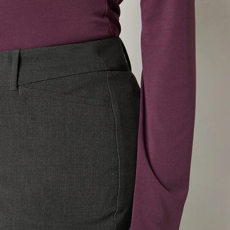 Liz Claiborne Audra Curvy Womens Tall Straight Mid Rise Trouser