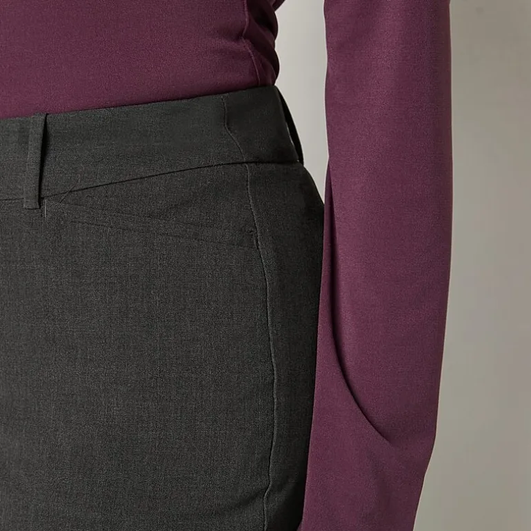 Liz Claiborne Audra Curvy Womens Straight Mid Rise Trouser