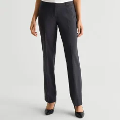 Liz Claiborne Audra Curvy Womens Straight Mid Rise Trouser