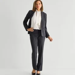 Liz Claiborne Audra Curvy Womens Straight Mid Rise Trouser