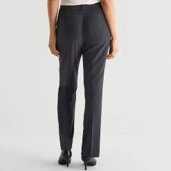 Liz Claiborne Audra Curvy Womens Straight Mid Rise Trouser