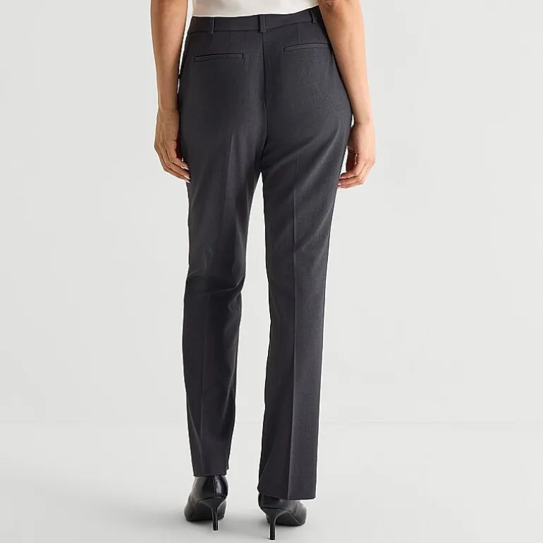Liz Claiborne Audra Curvy Womens Straight Mid Rise Trouser