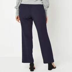 Liz Claiborne Audra Curvy Womens Straight Mid Rise Trouser