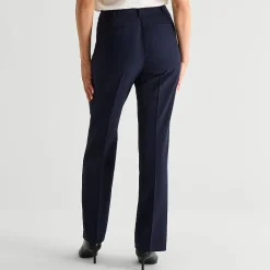 Liz Claiborne Audra Curvy Womens Straight Mid Rise Trouser