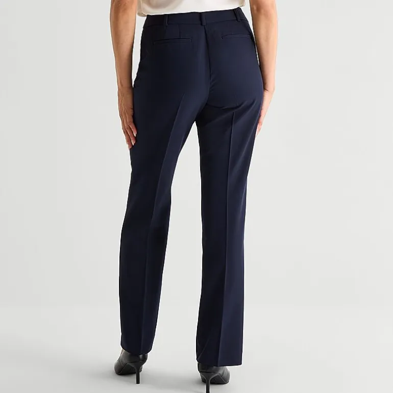 Liz Claiborne Audra Curvy Womens Straight Mid Rise Trouser
