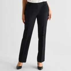 Liz Claiborne Audra Curvy Womens Straight Mid Rise Trouser