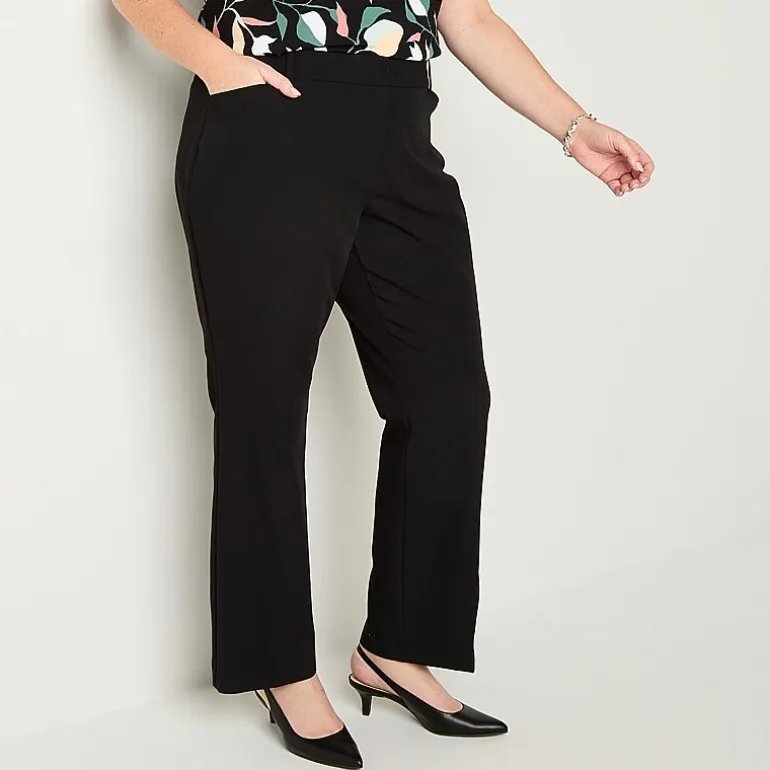 Liz Claiborne Audra Curvy Womens Straight Mid Rise Trouser