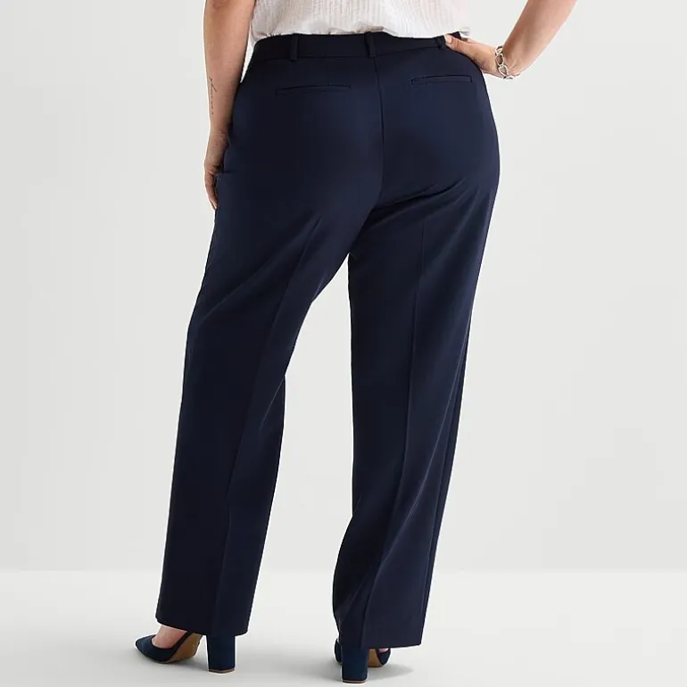 Liz Claiborne Audra Womens Straight Mid Rise Trouser