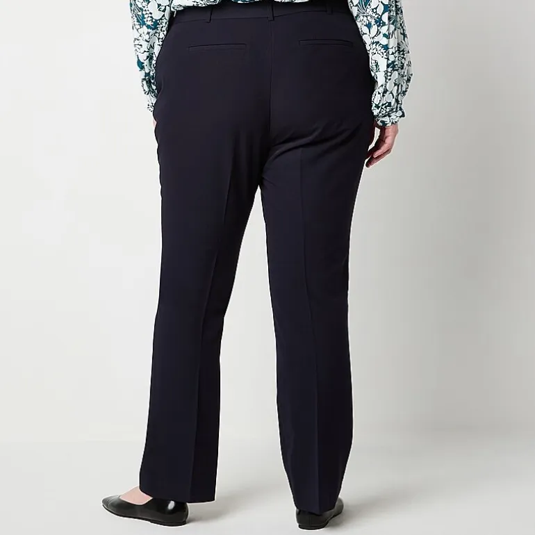 Liz Claiborne Audra Womens Straight Mid Rise Trouser