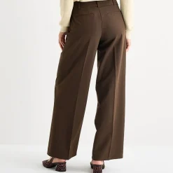 Liz Claiborne Audra Womens Tall Wide Leg Mid Rise Trouser