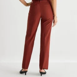 Liz Claiborne Audra Womens Tall Straight Mid Rise Trouser