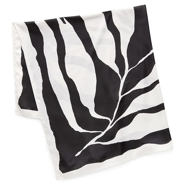 Liz Claiborne Branch Printed Leaf Square Scarf