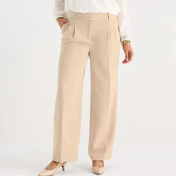 Liz Claiborne Charlotte Womens Wide Leg Mid Rise Trouser