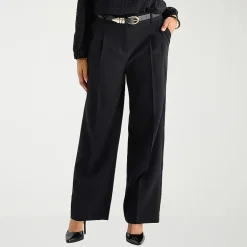 Liz Claiborne Charlotte Womens Tall Wide Leg Mid Rise Trouser