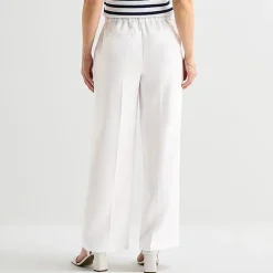 Liz Claiborne Charlotte Womens Tall Wide Leg Mid Rise Trouser