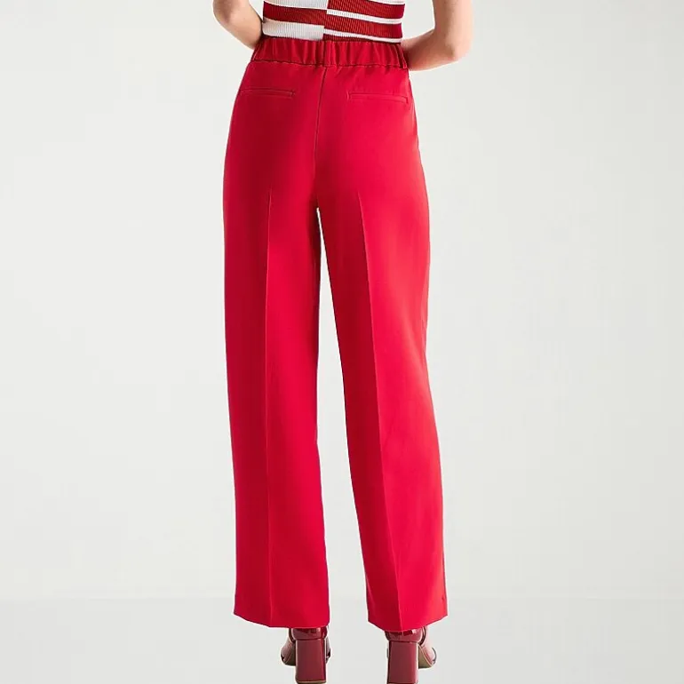 Liz Claiborne Charlotte Womens Tall Wide Leg Mid Rise Trouser