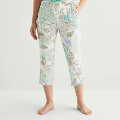 Liz Claiborne Cool and Calm Womens Pajama Capri Pant