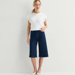 Liz Claiborne Denim Cullotte Jeans