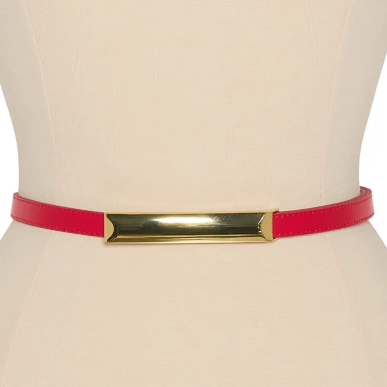 Liz Claiborne Elongated Plaque Womens Belt