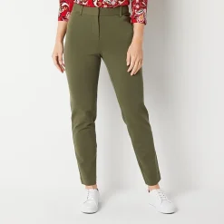 Liz Claiborne Emma Ponte Womens Tall Straight Mid Rise Ankle Pant