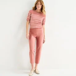 Liz Claiborne Emma Ponte Womens Tall Straight Mid Rise Ankle Pant