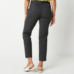 Liz Claiborne Emma Ponte Womens Tall Straight Mid Rise Ankle Pant
