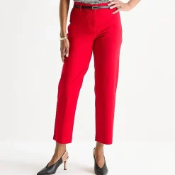 Liz Claiborne Emma Sateen Womens Tall Straight Mid Rise Ankle Pant