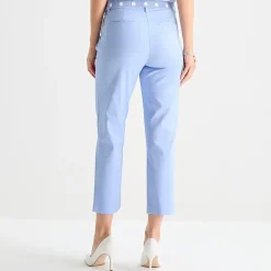 Liz Claiborne Emma Sateen Womens Tall Straight Mid Rise Ankle Pant