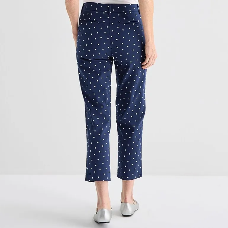 Liz Claiborne Emma Sateen Womens Tall Straight Mid Rise Ankle Pant