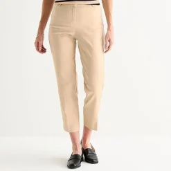 Liz Claiborne Emma Sateen Womens Tall Straight Mid Rise Ankle Pant