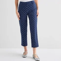 Liz Claiborne Emma Sateen Womens Tall Straight Mid Rise Ankle Pant