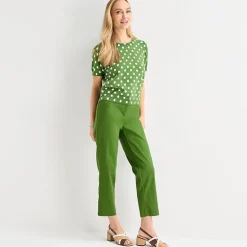 Liz Claiborne Emma Sateen Womens Tall Straight Mid Rise Ankle Pant