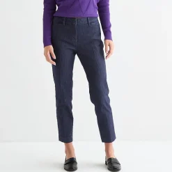 Liz Claiborne Emma Womens Plus Straight Mid Rise Ankle Pant