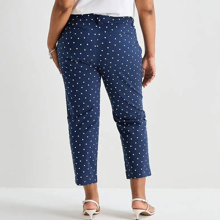 Liz Claiborne Emma Womens Plus Slim Mid Rise Ankle Pant