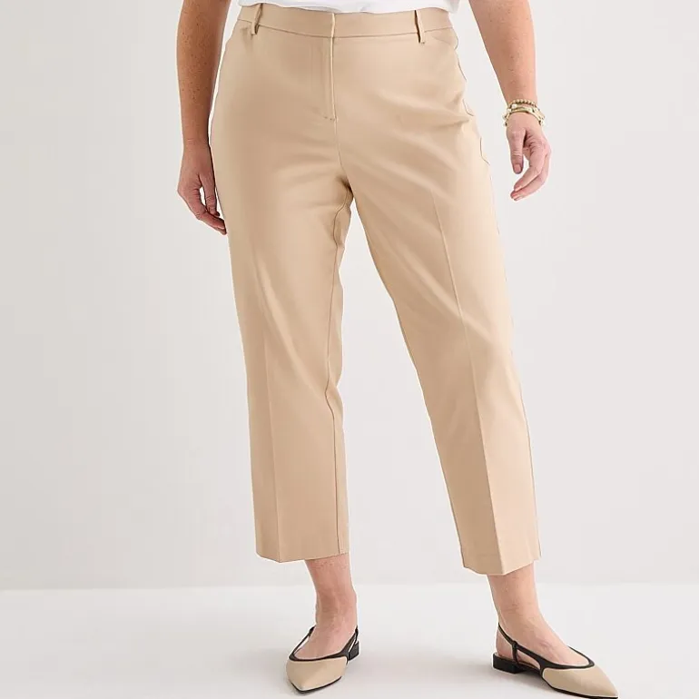 Liz Claiborne Emma Womens Plus Slim Mid Rise Ankle Pant