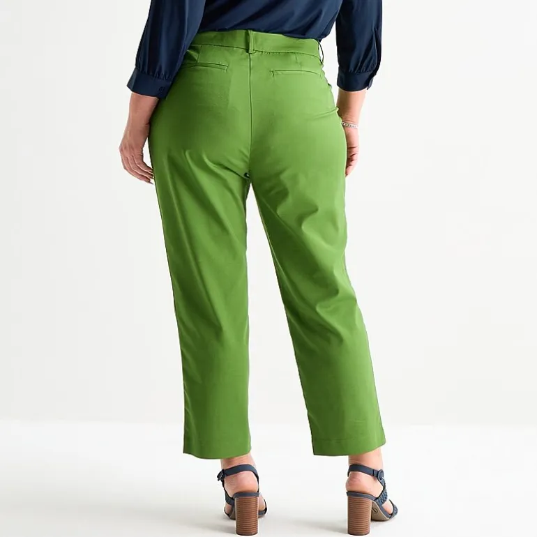 Liz Claiborne Emma Womens Plus Slim Mid Rise Ankle Pant