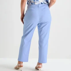 Liz Claiborne Emma Womens Plus Slim Mid Rise Ankle Pant