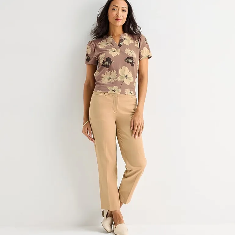 Liz Claiborne Emma Womens Slim Mid Rise Ankle Pant