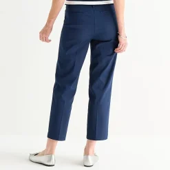 Liz Claiborne Emma Womens Straight Mid Rise Ankle Pant