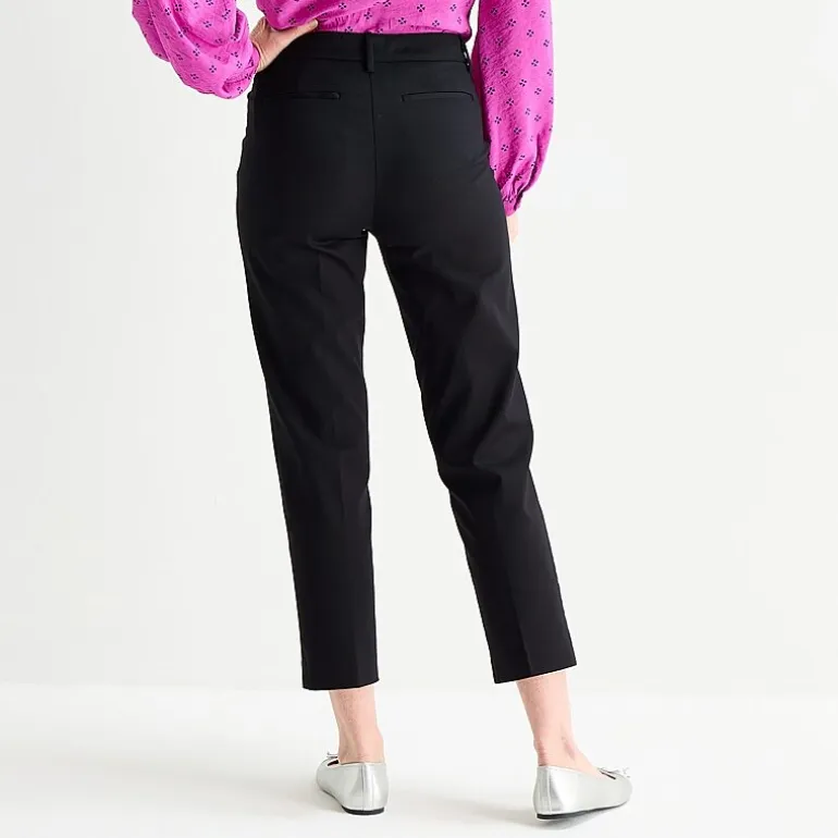 Liz Claiborne Emma Womens Straight Mid Rise Ankle Pant