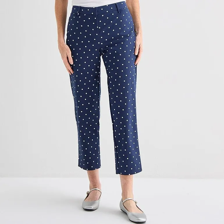 Liz Claiborne Emma Womens Straight Mid Rise Ankle Pant