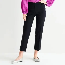 Liz Claiborne Emma Womens Straight Mid Rise Ankle Pant